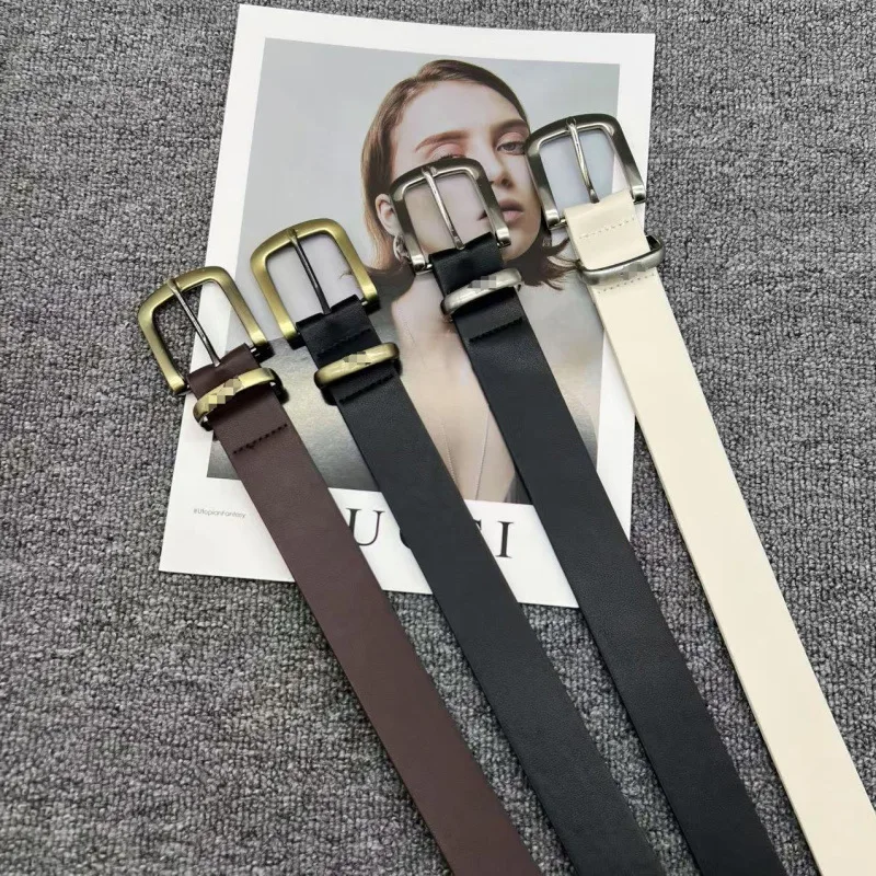 Роскошный брендовый ремень из искусственной кожи для женщин и мужчин, дизайнерский поясной ремень с пряжкой из сплава, женские джинсы, брючное платье, пояс