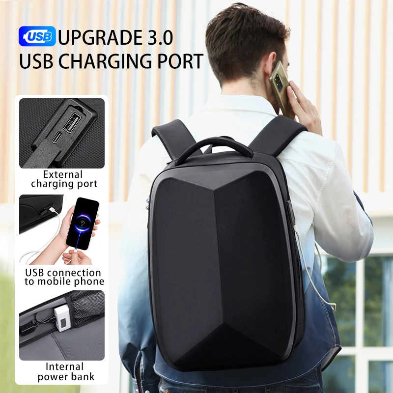 Fenruien-حقيبة ظهر متعددة الوظائف مقاومة للماء ، حقيبة ظهر مدرسية مضادة للسرقة ، حقائب ظهر رجالية للعمل ، جديدة ، مناسبة للكمبيوتر المحمول