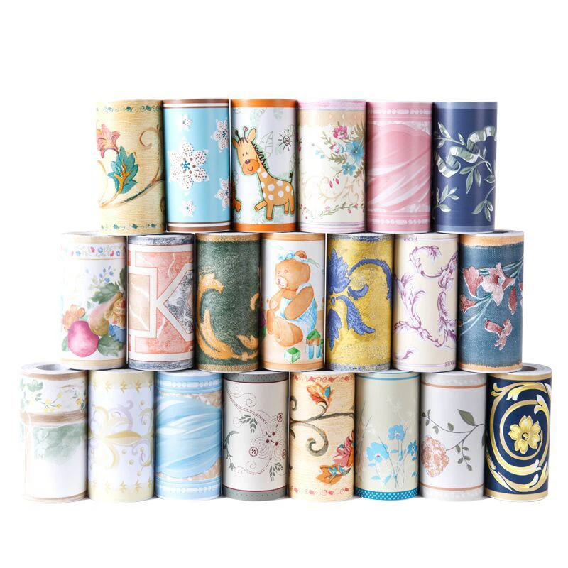 

10M Self-adhesive Waistline Skirting Board Bathroom Waistline Wall Stickers Kitchen Living Room Bathroom Tiles Floor Mats