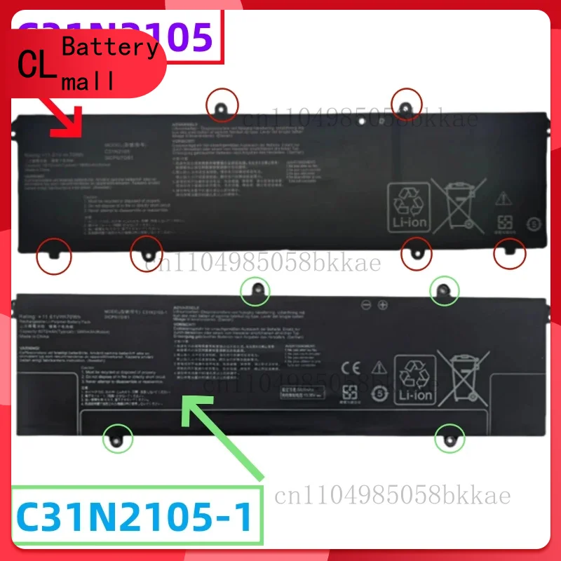 

C31N2105-1 Battery For Asus VivoBook Pro K6502ZC N6602ZC K6602VU K6602VV K6602ZE S4600F S5600F Creator Q530V Q530VJ Q540V Q540VJ