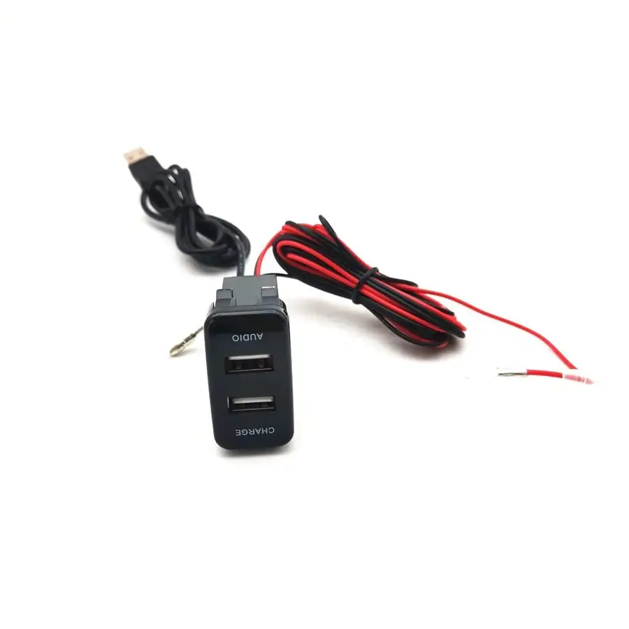 

Dual USB Charger Socket Audio Adapter for Toyota 4Runner/Highlander/FJ Cruiser