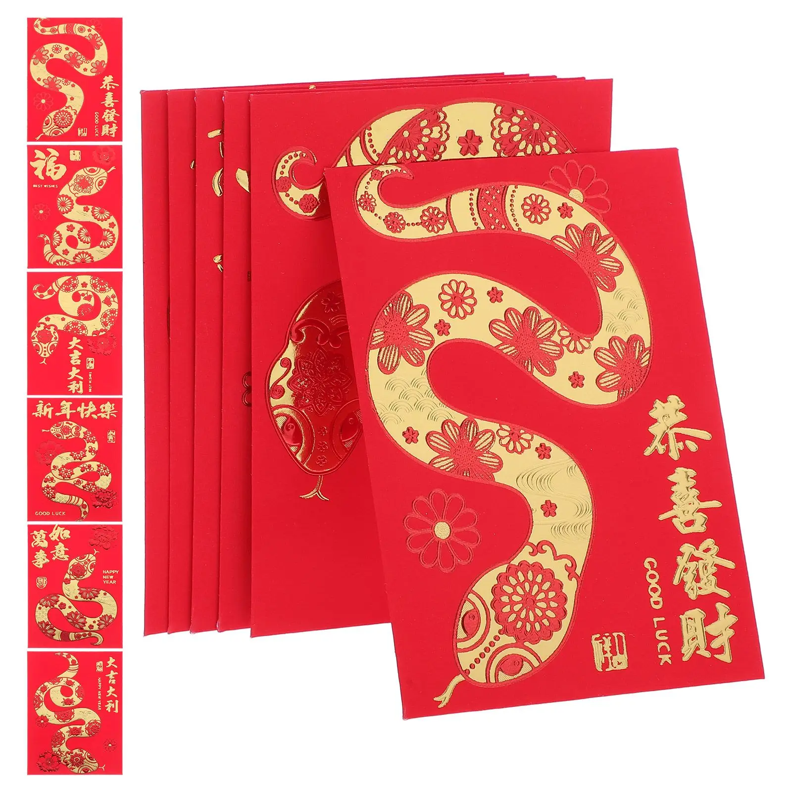 

36 Pcs New Year Red Packets Spring Festival Bags Money Pouches Lunar Envelopes Chinese Style Decorative Containers Bright