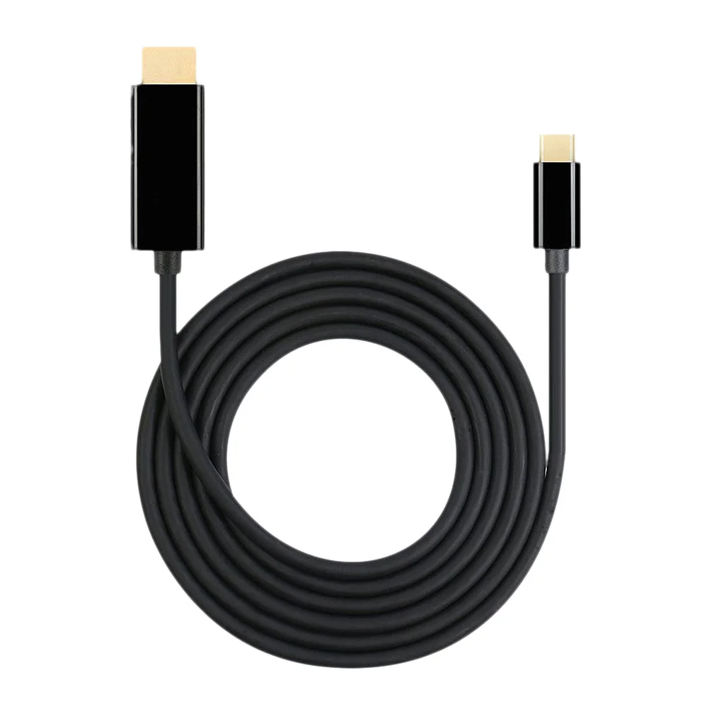 Kabel USB 3.1 Typu C o długości 1,8 m, ultracienki adapter do laptopa, monitora, projektora, kabel adaptera Typu C, komputery PC