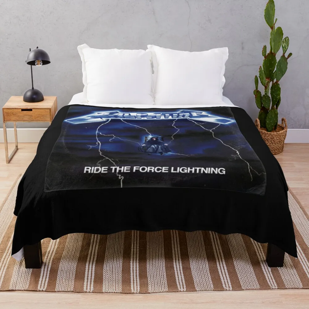 

Ride the Force Lightning Vinyl Album Version Throw Blanket Polar Moving Decorative Sofas sofa bed Blankets