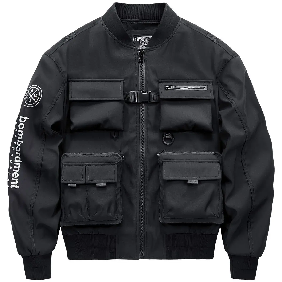 Genuine VIP Bomber Jacket, Multi-pocket Loose Tooling Jacket, Dark Functional Wind Baseball Jersey