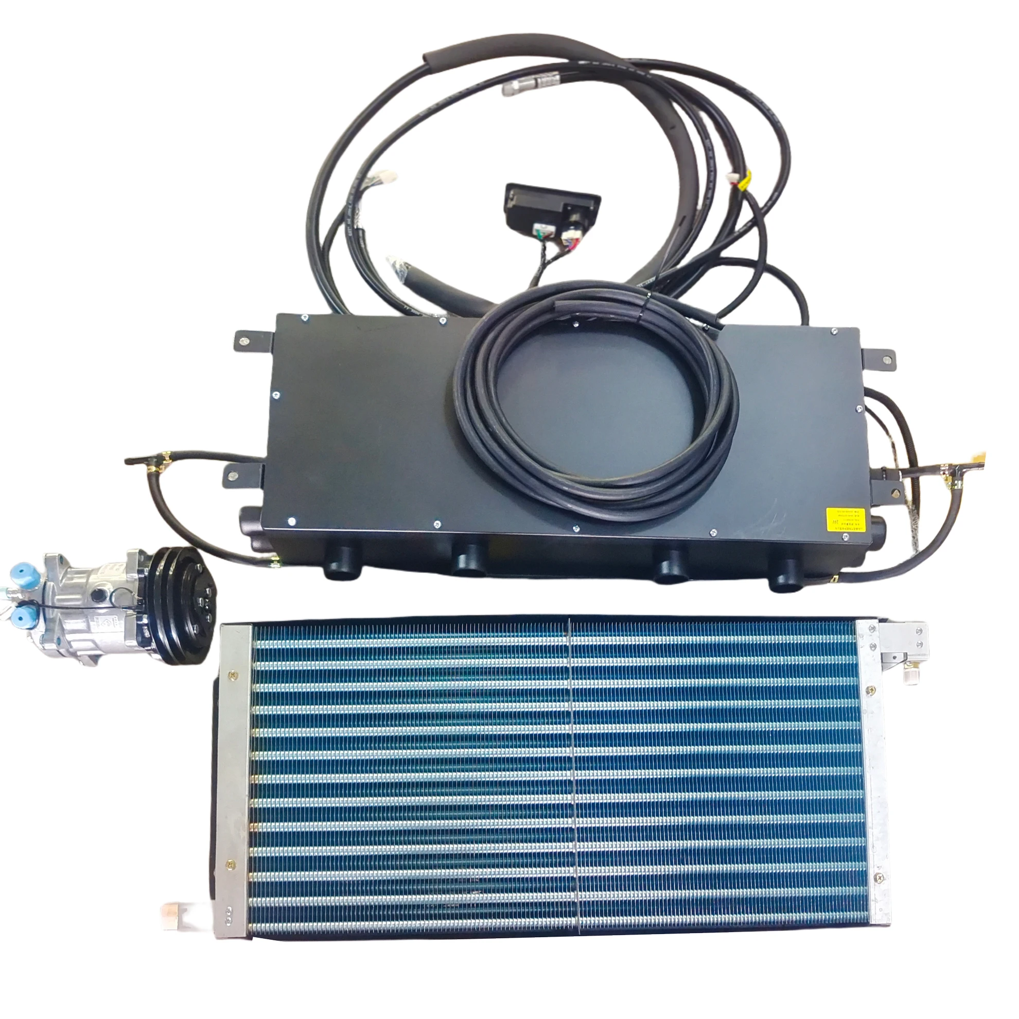 New 12v /24V Air Conditioning System for Excavator Wheel Loader   Air Conditioner Backhoe Engineer   Machinery HVAC