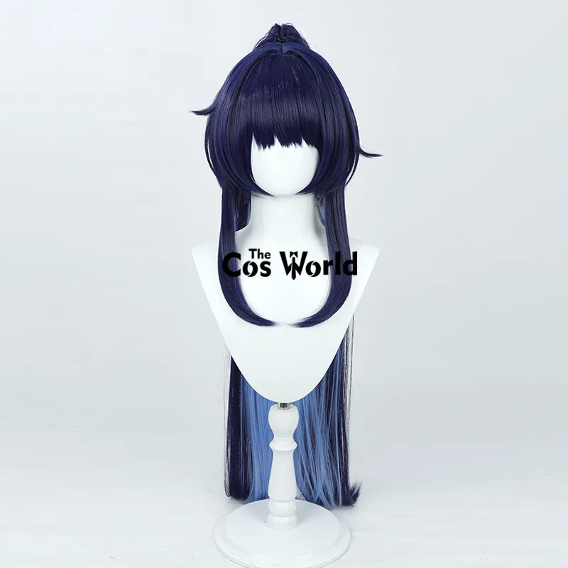Honkai Impact 3rd Raiden Mei 긴 스트레이트 게임 코스프레 가발, 섬유 내열성 합성 헤어 + 가발 캡, 100cm
