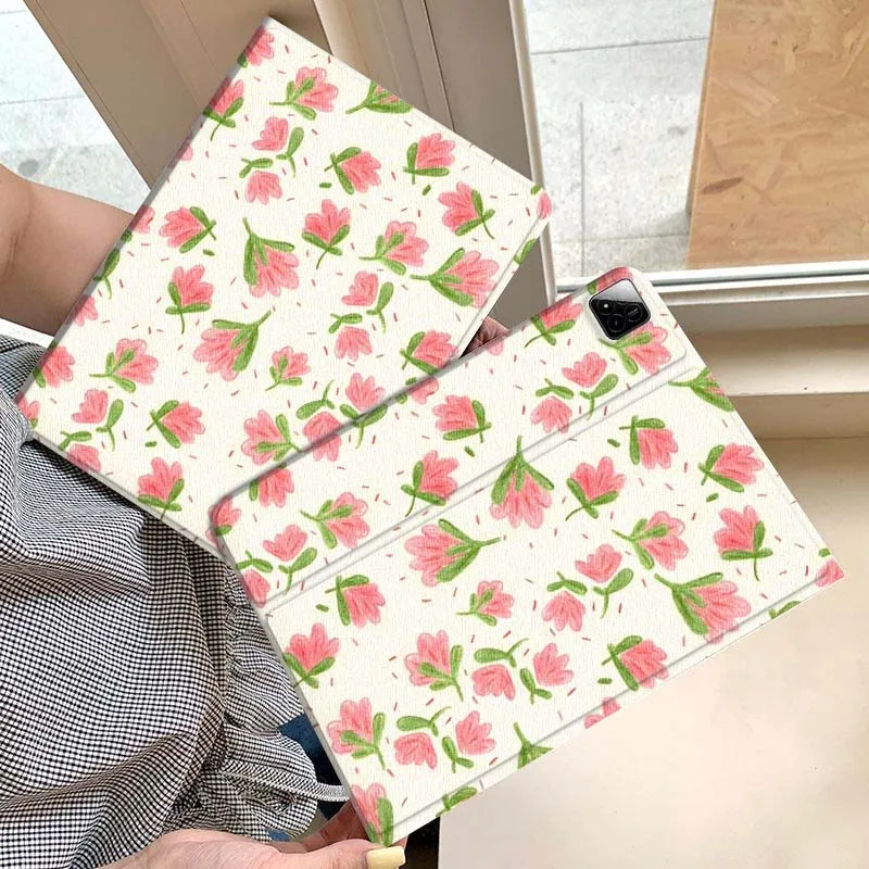 

Blue Pink Cherry Blossom Tablet Case For Xiaomi Redmi Mini Pad SE K 2 4 5 6 7 8 2023 2025 11 8.8 11.2 10.1 Pro Gift