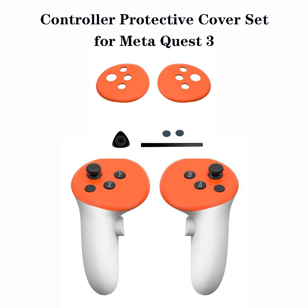 

Full Protection Controller Grip Cover Silicone Protective Ring Cover Custom Set Accessories For Meta Quest 3