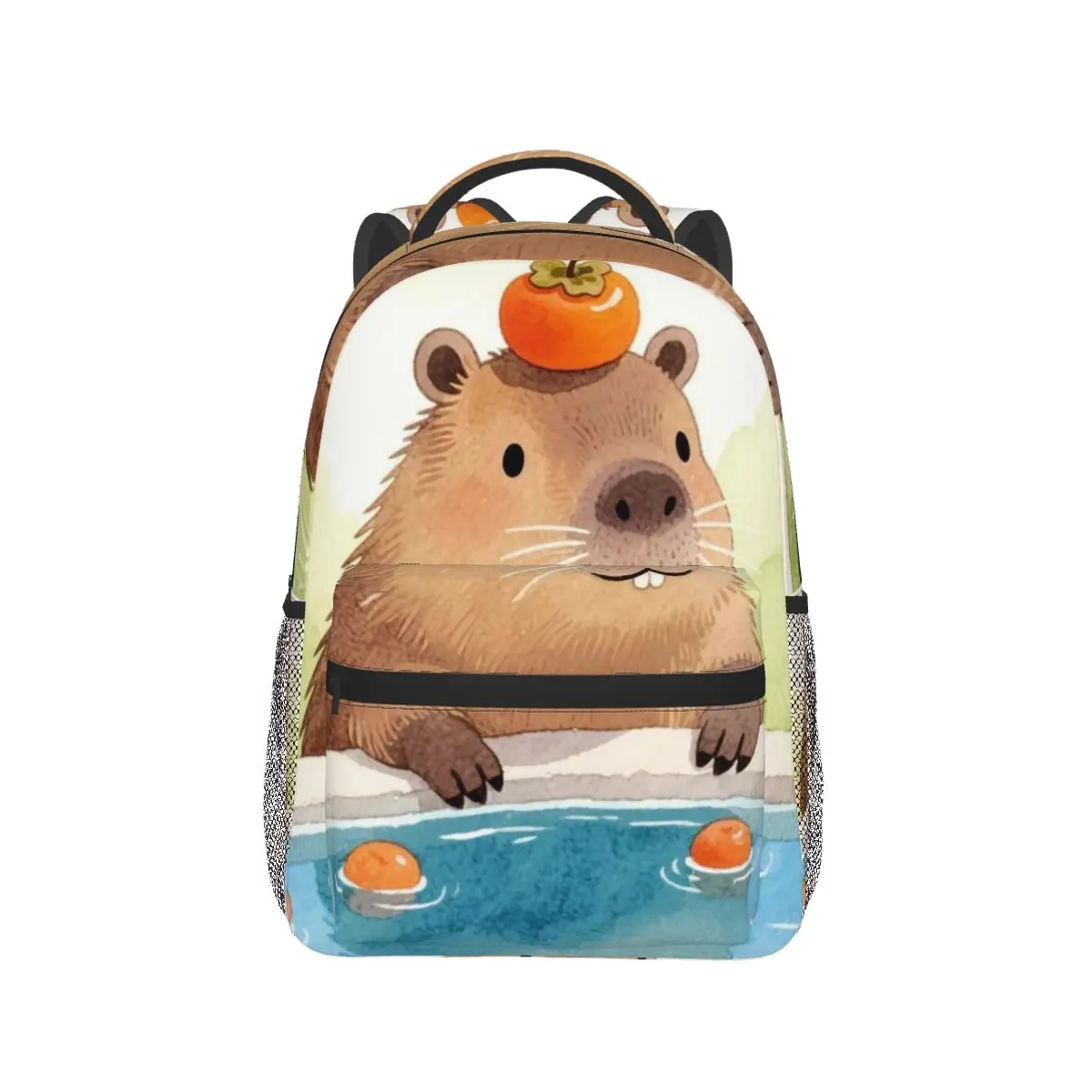 

Bath Water Capybara Hot Spring Bubble Backpack Hot Sale Daypack Large Capacity Children BookBag School Bag Shoulder Bags