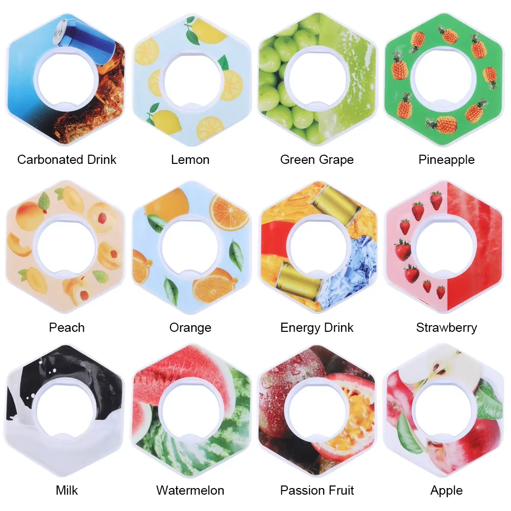 LUSQI Flavoring Pods Random 50Pcs/1Pc Three Shapes Flavor Pod Outdoor 0 Sugar Up Scent Fruit Flavour Water Drink Bottle Sport