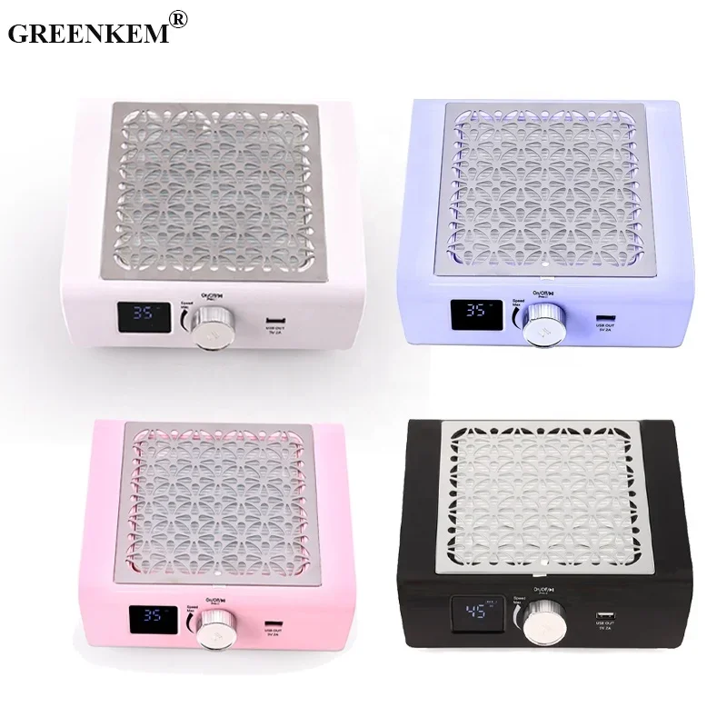 

4 Colors 85W Portable Dust Cleaner Display Intelligent Control Lasting Battery Powerful Vacuum Low Noise Nail Vacuum Cleaner