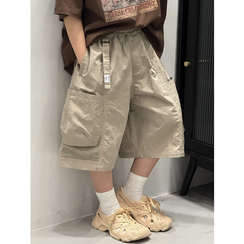 Baoduo children's clothing boys summer pants 2025 new summer casual shorts summer five-point pants tide