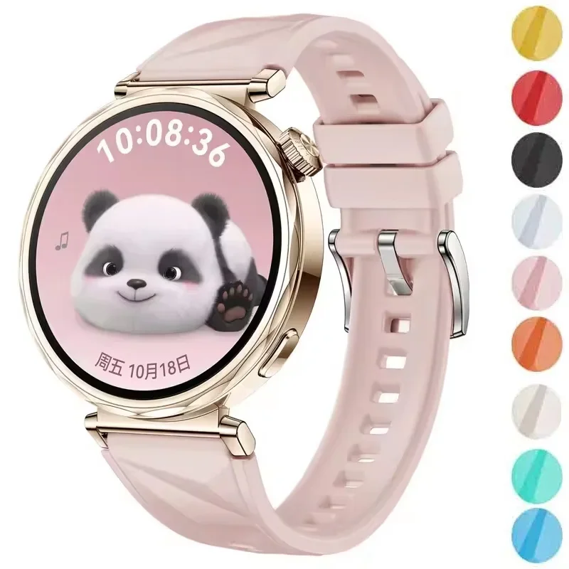 New Silicone Strap For Huawei Watch GT5/GT4 41MM Official Color Lce Crystal Patterned Bracelet For Huawei Watch GT5 Pro 42MM