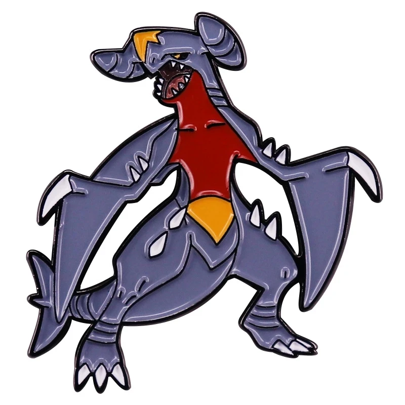 

cartoon game Pokemon Badge Garchomp Brooch Enamel Pin Lapel Pins Badge Hats Clothes Backpack Decoration Jewelry Accessories