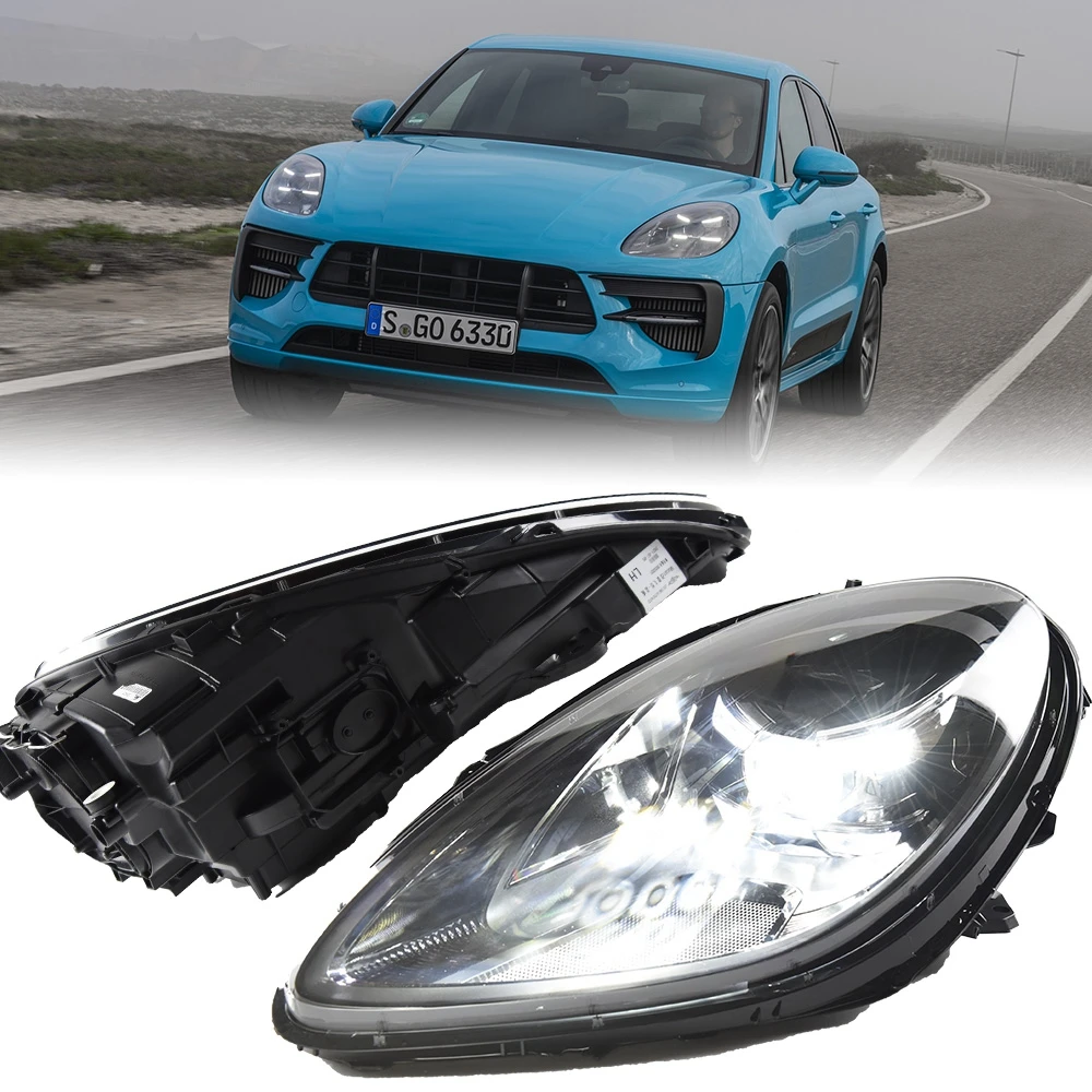 

Car For Porsche Macan 2014-2019 95B Headlights DRL Hella LED Bi Xenon Bulb Fog Lights Car Accessory Macan Head Lamp