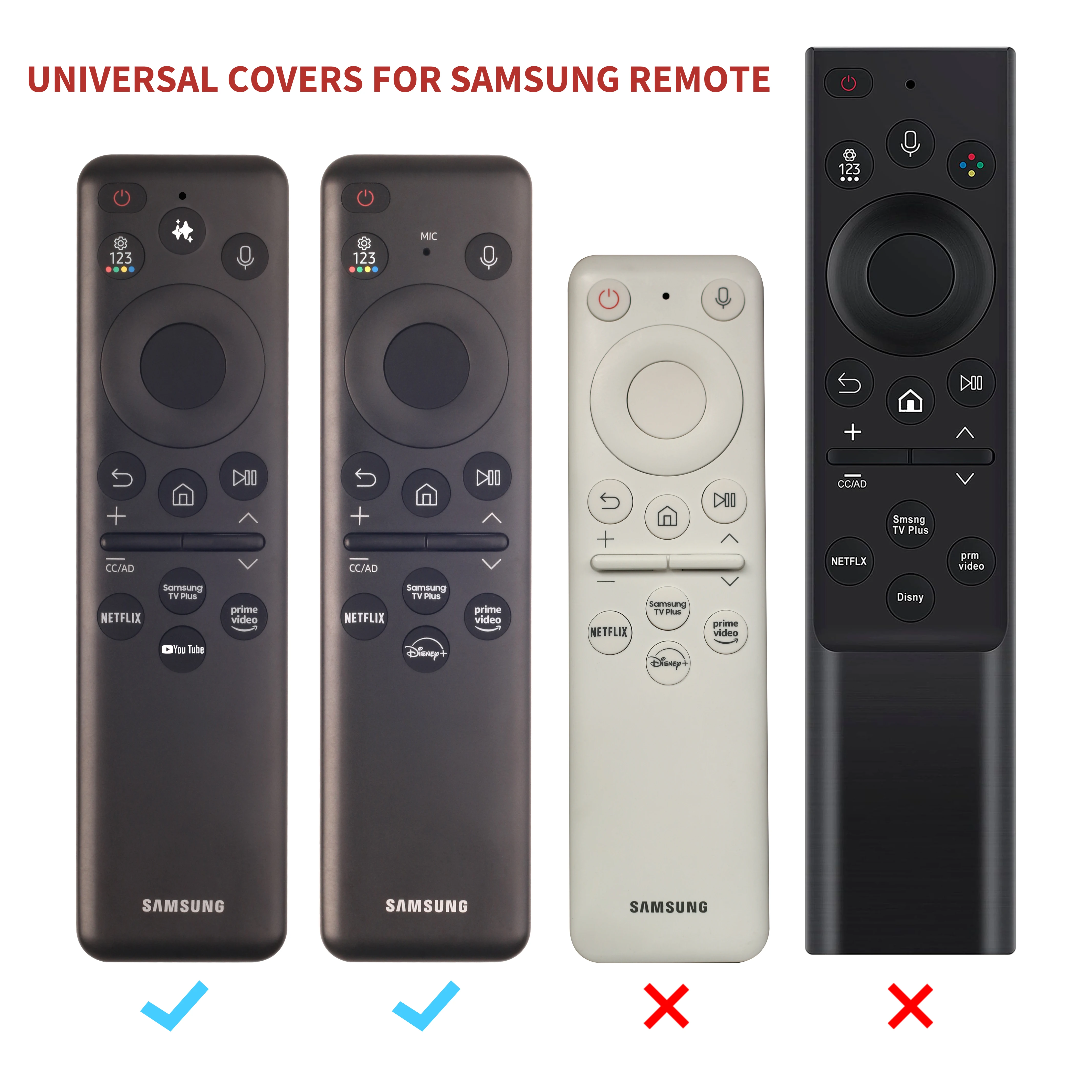 Silicone Case for Samsung TM2560E Remote Control, Compatible with 2025 Neo QLED Smart TV Remote BN59-01432A BN59-01432J
