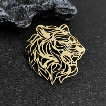 龐克風老虎胸針,不鏽鋼材質,高品質防水別針徽章,可用作單肩包和背包裝飾。 8 最佳銷售 老虎胸針 - №2