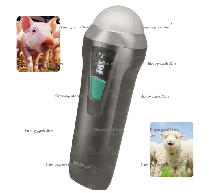 MC100vet wireless type 3.5Mhz mechanical sector probe veterinary ultrasound scanner for pig and sheep