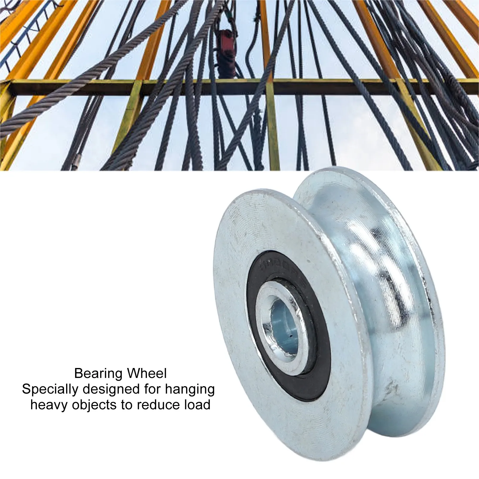 2pcs Bearing Wheel Guide Rail Pulley Hanging Pulley 40mm Outer Diameter 8mm Bore High Load Door Window Lifting Conveyor System