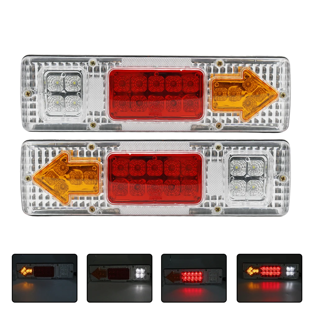 30CM LED Rear Tail Stop Reverse Indicator Light Truck Trailer Caravan Van Lamp Brake Reversing Traffic FogLamp Waterproof 12-24V