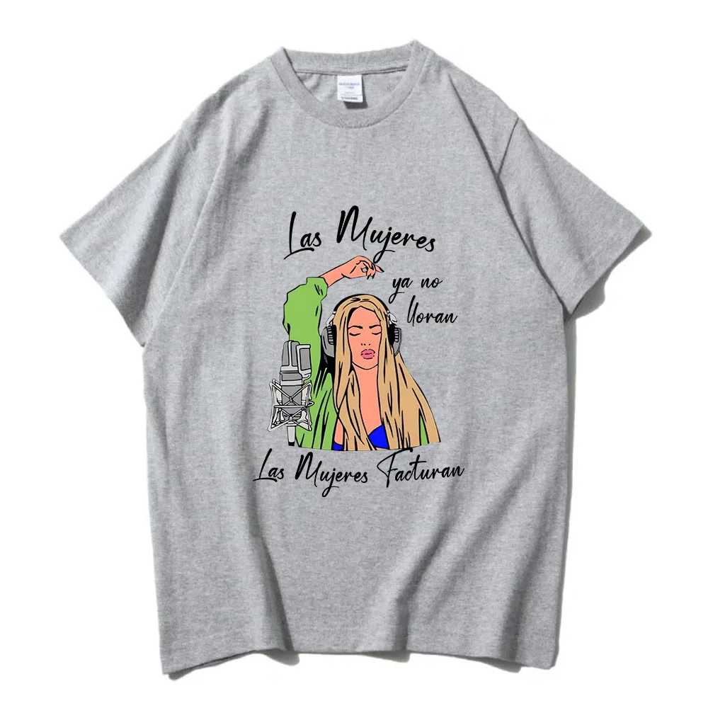 Shakira Singer Printing T-shirts Short Sleeve Cotton Summer Tee-shirt Casual High Quality Comfortable Tshirts Streetwear Women