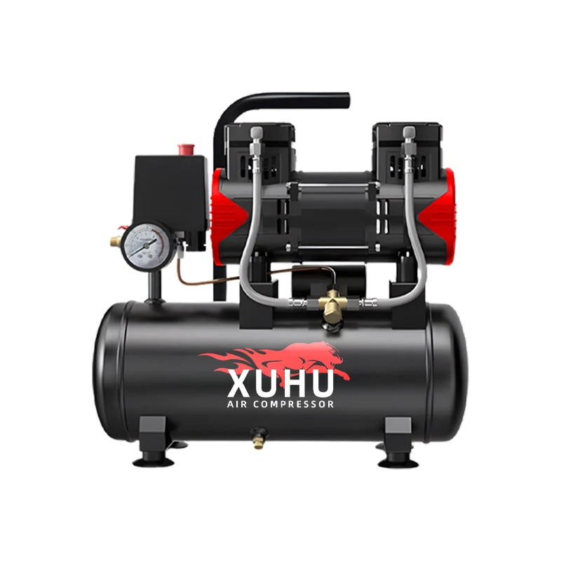 220V Portable 1.1KW/1.5HP Piston Small Air Compressor with 10L Air Tank Oilless Motor and Engine Air Cooled