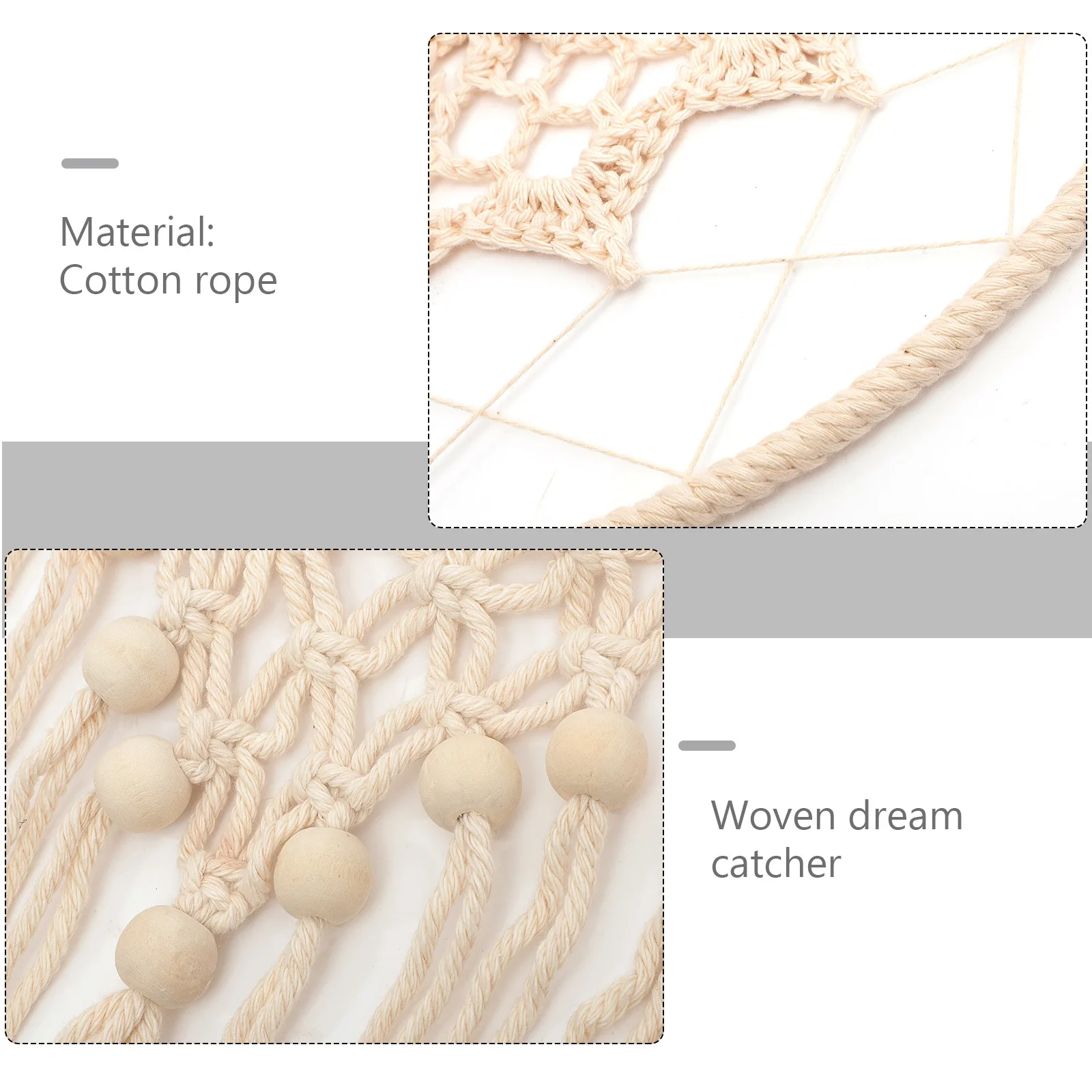 

Macrame Dream Catcher Wall Hanging Bohemian Home Decor Large Aesthetic Bedroom Decorations For Teen Girls Dorm Room Decorative