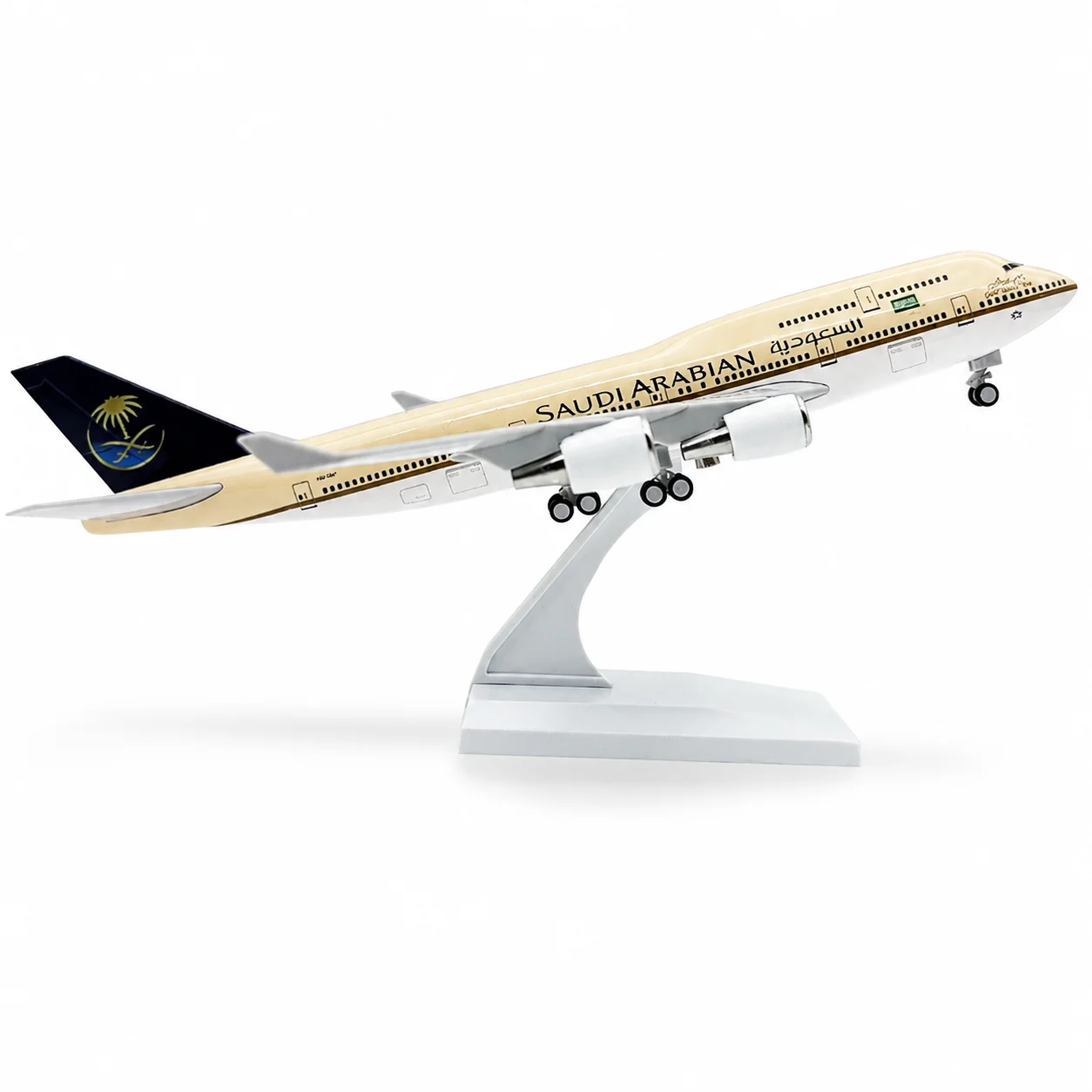 30cm-saudi-arabian-airlines-b747-passenger-jet-1-200-scale-solid-resin-model-toy-with-base-and-landing-gear—the-ideal-choice-for