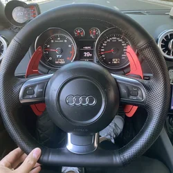 Custom Steering Wheel Cover Genuine Leather 100% Fit For Audi TT TTS (8J) 2006-2013 2014 A3 S3 (8P) Sportback 2008-2012 R8 (42)