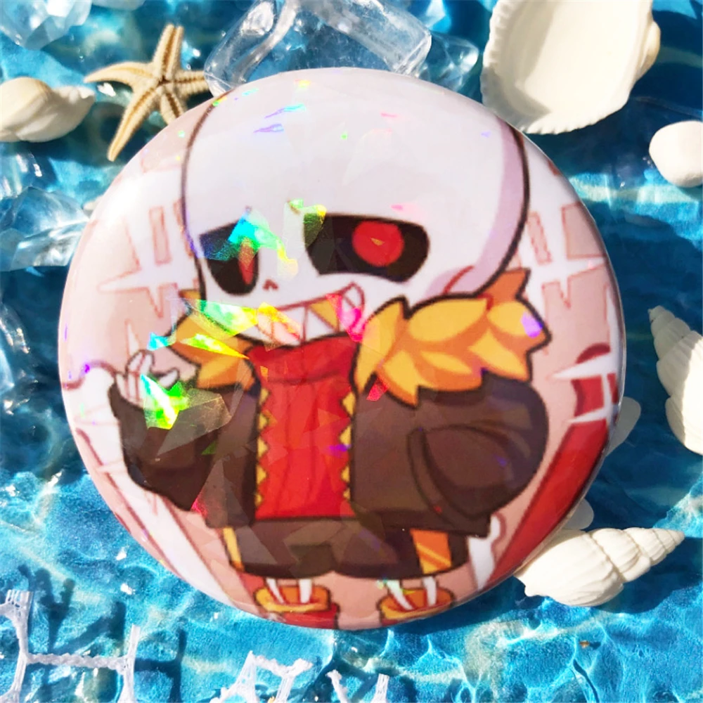 Game UNDERTALE Sans Frisk Asriel Dreemurr Cosplay Costume Accessories Brooch Pin Cartoon Badge Backpack Pendant