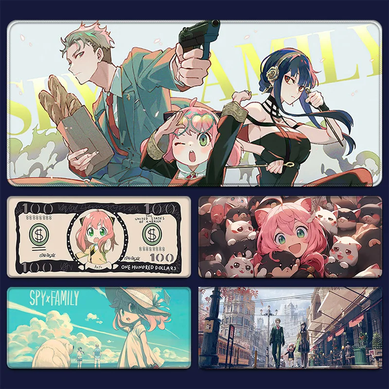 

Spy X Family Anime Mouse Pad Anti Slip Table Pad Student Keyboard Pad 300X600X2MM Y2k Fashion Toys Anime Cartoon Frind Kawaii