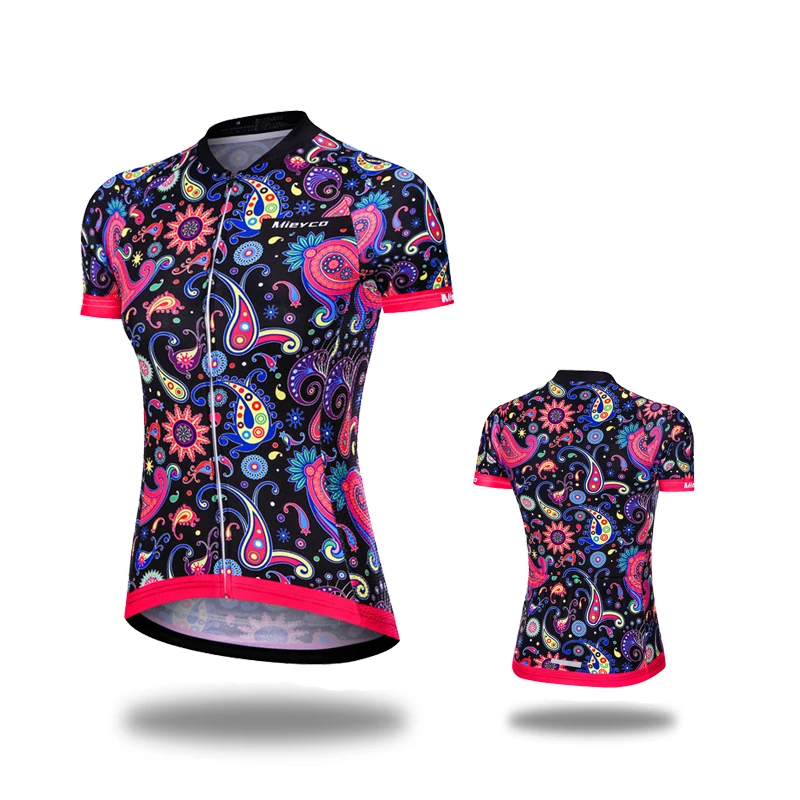 Damen-Radtrikot mit kurzen Ärmeln, reflektierend, schnelltrocknend, atmungsaktiv, MTB-Rennradshirt, Sommer-Maillot Ciclismo – Detail 17