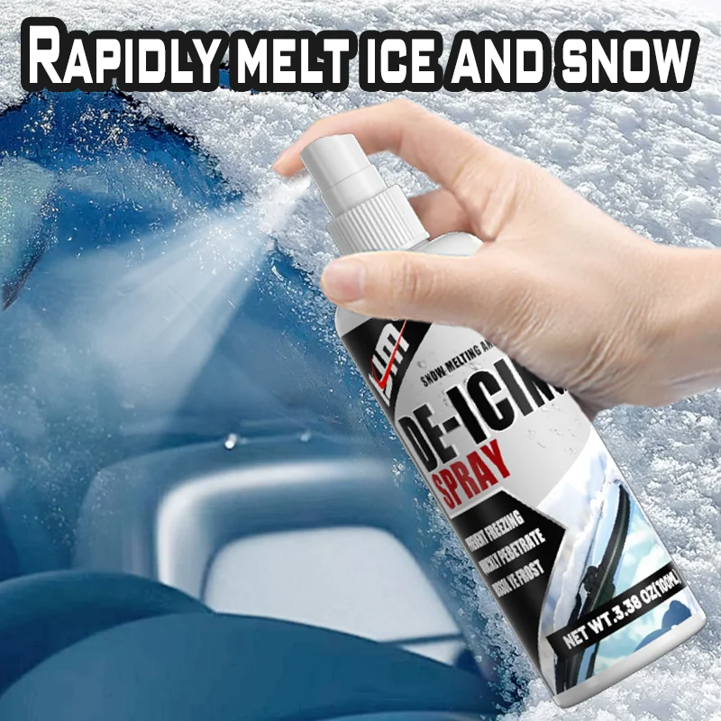 بخاخ إزالة الثلج الجديد من KJM - إزالة فعالة للثلج والثلج والصقيع، -45 ° C مقاومة، تمنع التجميد، أساسية للشتاء #3