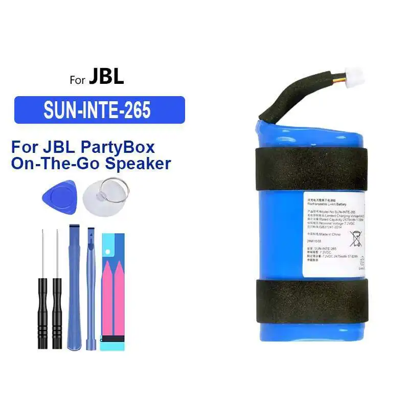 

High Capacity Battery 140mAh-6000mAh For JBL Pulse 2 3 T280BT PLUS E25BT T110BT Trip 6132A Synchros E50BT P433638 Cardo Packtalk