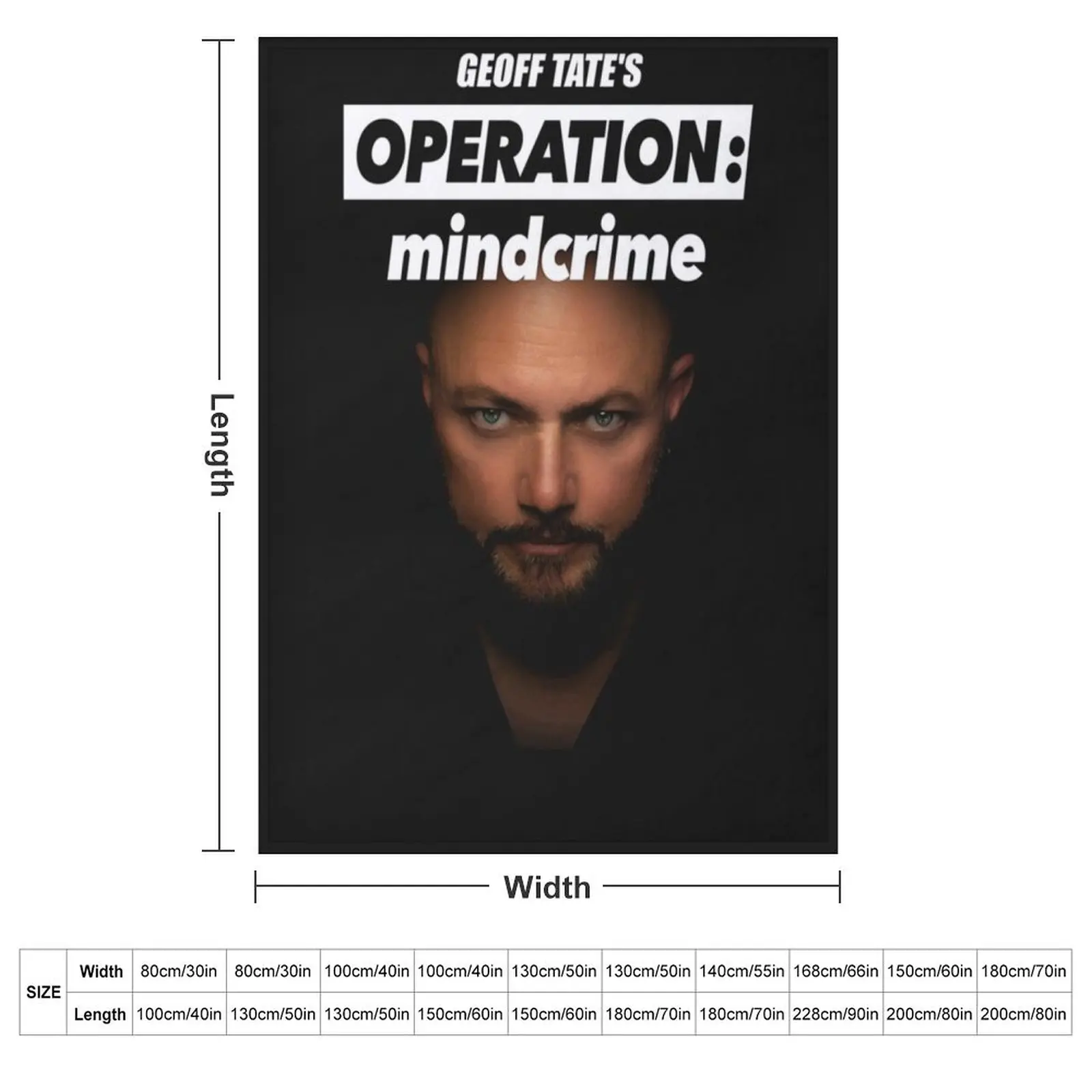 Geoff Tate Operation Tour 2020 Edanstress 2 Throw Blanket couch cozy soft plush fuzzy picnic outdoor blanket
