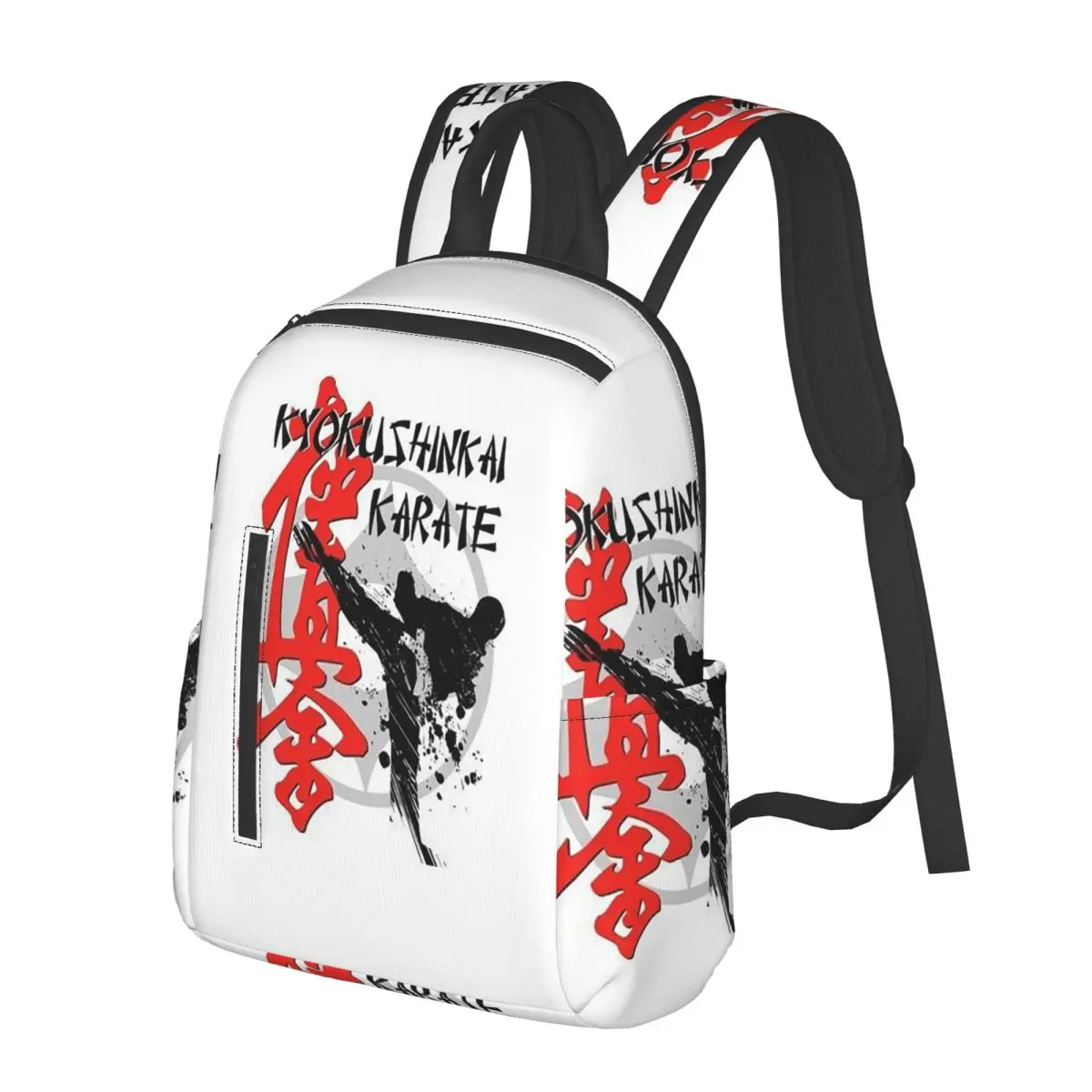 

Kyokushin Karate Bushido Values Student Backpack School Bag Hiking Travel Daypack for Men Women Bookbag Shoulder Bags