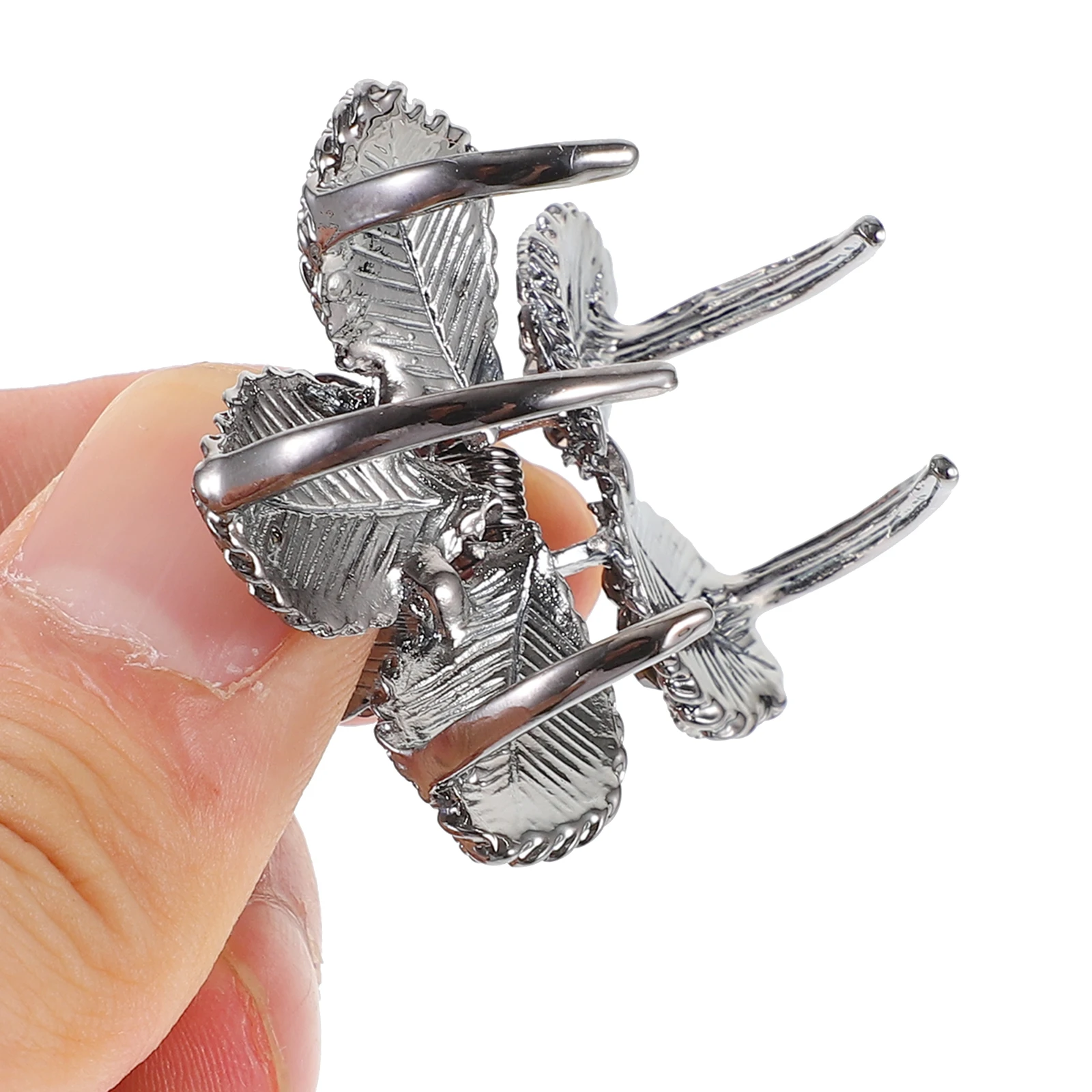 

Hairpin Rhinestone Accessories Artificial Rhinestones Clip Ponytail Metal Circle