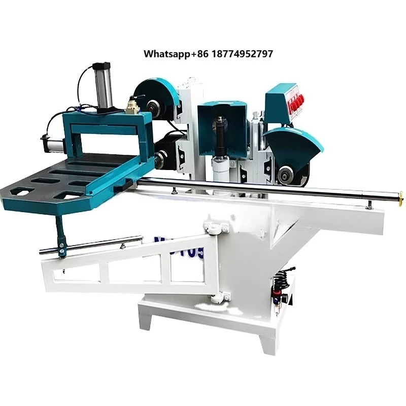 STR MJ105A Practical Tenoning Machine Single and Double Round  Rail Five Disc Saw Mortising Machine for Woodworking Machinery