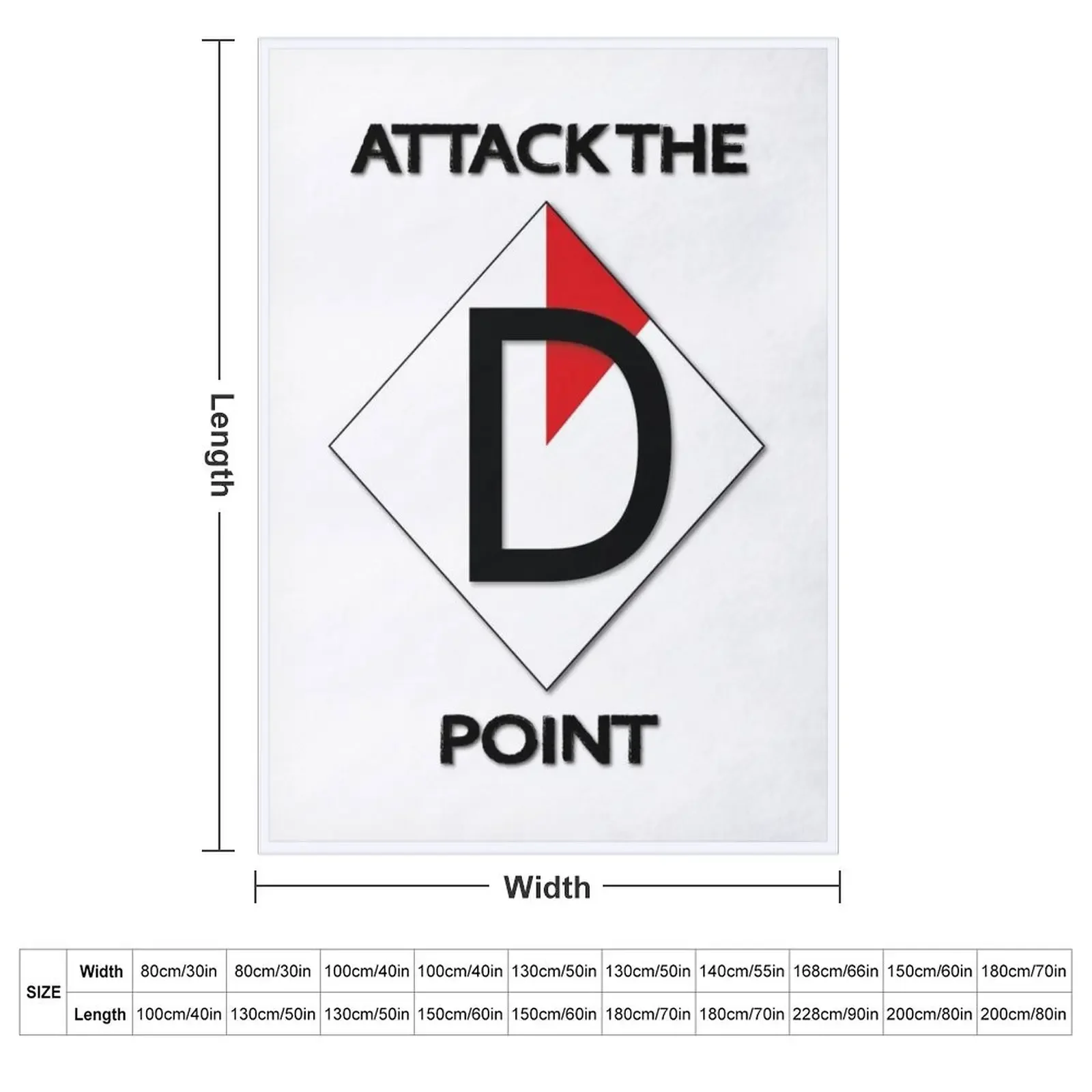 ATTACK THE D POINT! Throw Blanket warm winter Single Summer Beddings wednesday Picnic Bed Fashionable Blankets