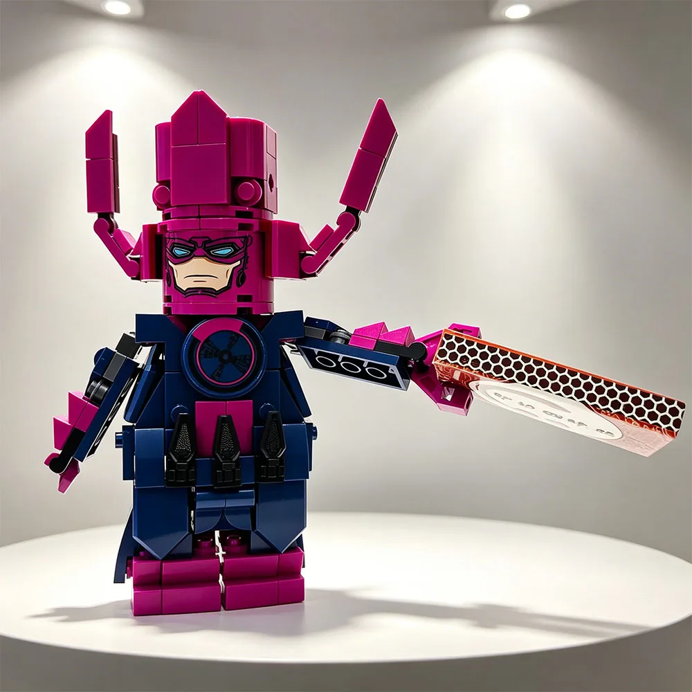 MOC 227-teiliges Fantastisches Viertel-Ebenen-Modell Galactus DIY Bausteine Kreatives Montage-Lernspielzeug Festival- und Partygeschenke – Detail 5