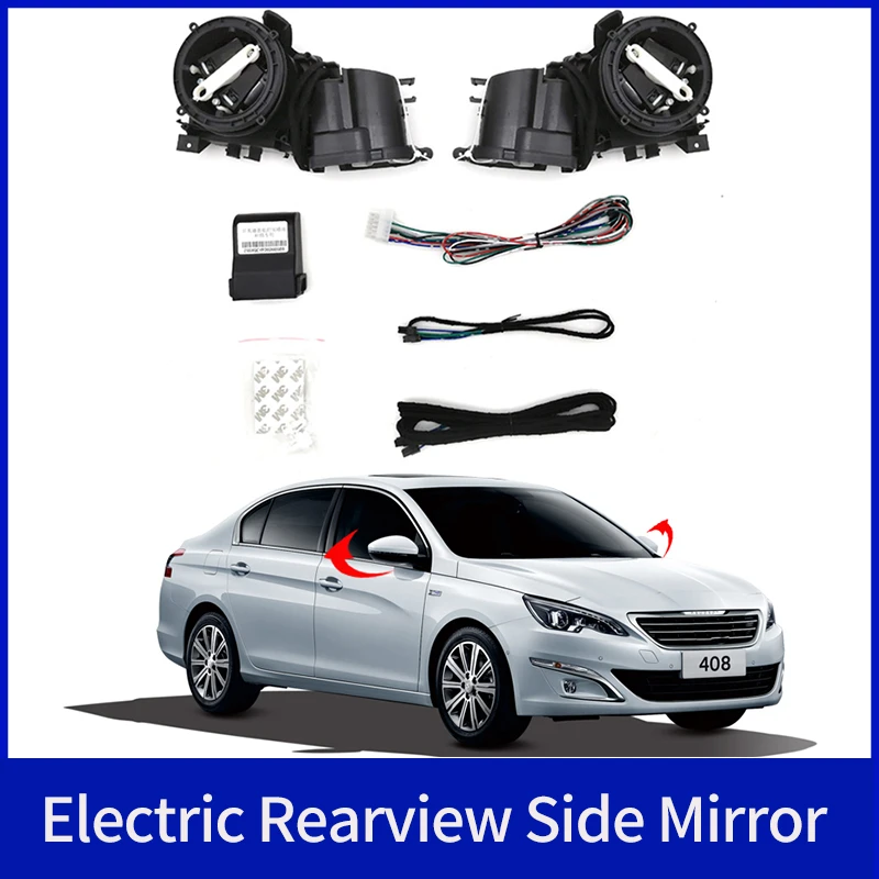 

For Peugeot 408 2017-2023 Auto Intelligent Automatic Car Electric Rearview Side Mirror Folding System Kit Module