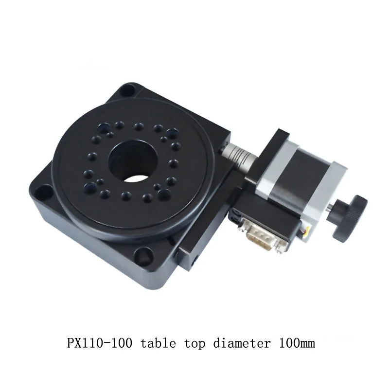 Electric Rotating Machine Optical Rotating Platform PX110-60 ， Motorized Rotation Stage 60mm bearing scale Y
