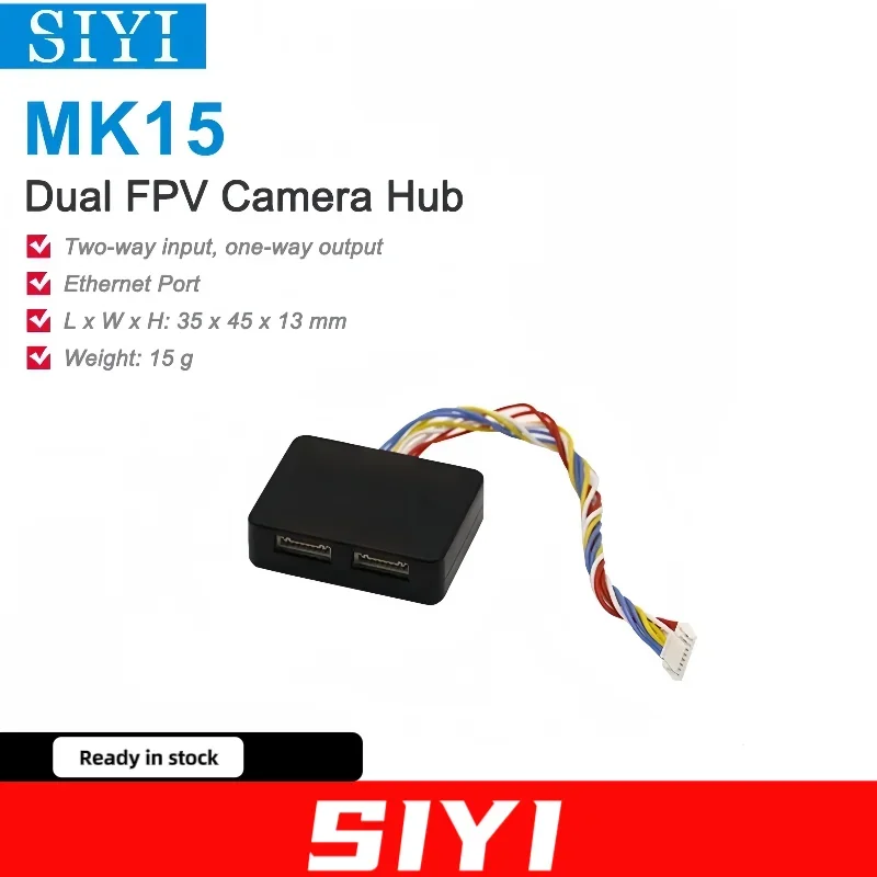 SIYI MK15 Dual FPV Camera Hub Compatible with MK15 HM30 MK32 Air Unit