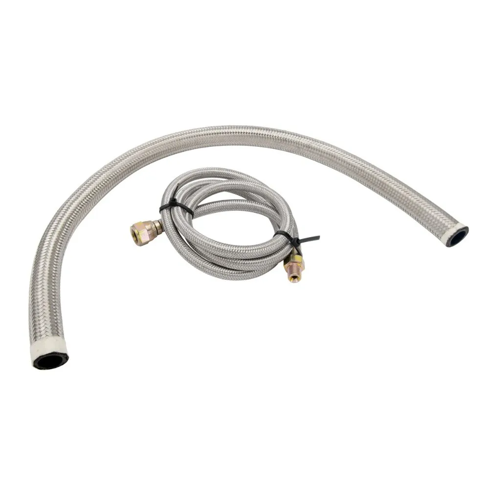 Car Oil Feed Oil Return Drain Line Hose Kit for T3 T4 T6 GT45 T04E T66 Turbo Turbocharger view 4