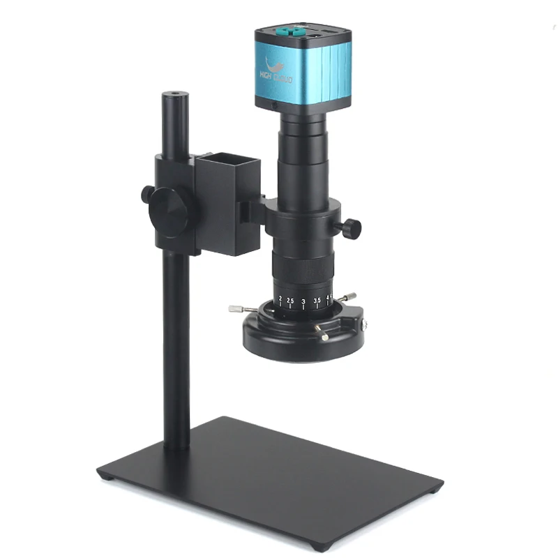 Microscopio Monocular de vídeo Digital, cámara de 48MP, 4K, USB, HDMI, VGA, Zoom Continus, 180X, montaje en C, herramientas de reparación de teléfonos de soldadura