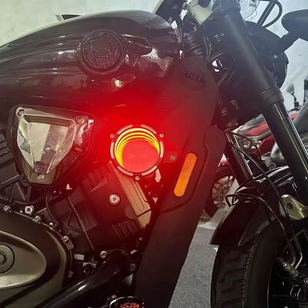 Suitable for motorcycles such as Dark  Flag 500, Chinchilla 500/450, Napoleon bob 500, and Liao LFC700. High-grade Abyss Light.