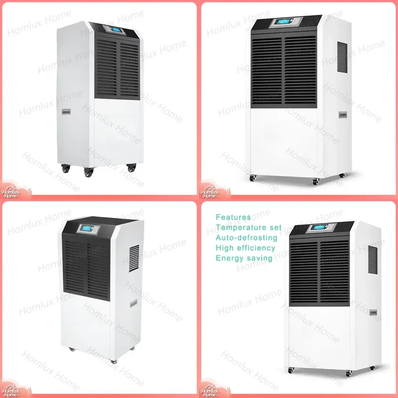 90L Per Day Dehumidifier for Home Wardrobe Industrial Use Swimming Pool Refrigeration Commercial Moisture Removal Heavy Duty