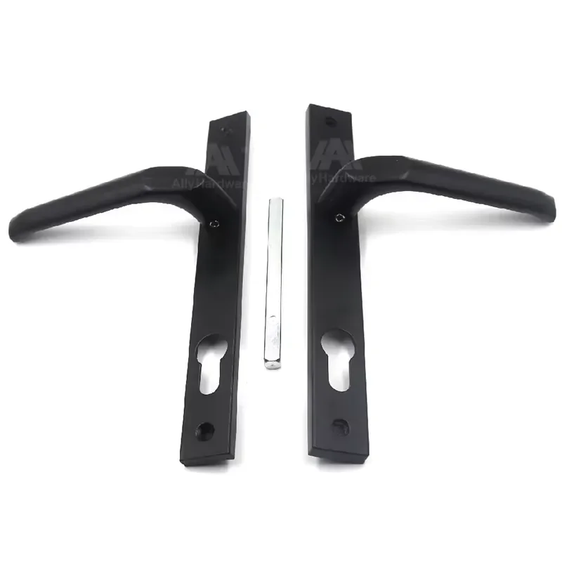 Modern Design Aluminum Alloy Spring Loaded Door Handle in Silver White Black Brown Charcoal for Bathroom & Bedroom