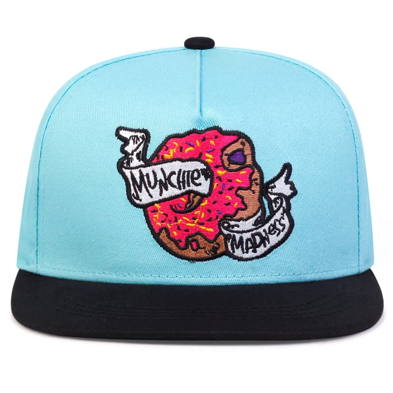 MUNCHIE MADNESS CAP Sky blue pink novelty hip-hop snapback hat for men women adult outdoor casual sun baseball cap